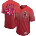 Nike Los Angeles Angels #27 Mike Trout red drift baseball jerseys