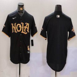 Nike New Orleans Saints blank black baseball jerseys Joint Name