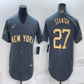 2022 MLB All-Star Nike New York Yankees #27 Giancarlo Stanton gray mlb jersey-BD 01