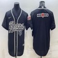 Nike Chicago Bears blank black baseball jerseys Joint name-BD 01