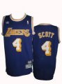 NBA Los Angeles Lakers 4# SCOTT blue jerseys