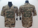 Nike Panthers #22 Christian McCaffrey Camo Salute to Service Retired Player Limited Jersey