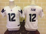 Nike Seattle Seahawks 12 fan white children nfl Jersey