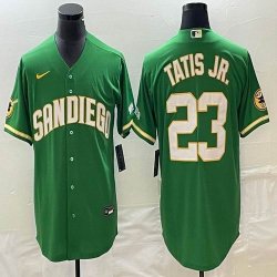 Nike San Diego Padres #23 Fernando Tatis Jr green majestic mlb Jerseys Joint name