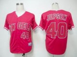 Anaheim Angels #40 JEPSEN red MLB Jerseys