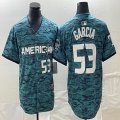 American League Texas Rangers #53 Adolis Garcia Nike Teal 2023 MLB All-Star Game Limited Player Jersey