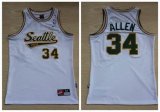 Seattle Supersonics #34 Ray Allen Soul Swingman white basketball Jersey