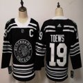 Women Adidas Chicago Blackhawks 19 Jonathan Toews black Winter Ice hockey Jersey