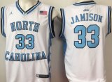 North Carolina #33 Jamison white ACC College Basketball Jersey