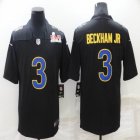 Nike Los Angeles Rams #3 Odell Beckham Jr Black color rush limited jersey