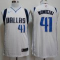 Dallas Mavericks 41# Dirk Nowitzki white nike nba jerseys