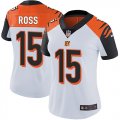 Women Nike Cincinnati Bengals #15 Ross white Color Rush Limited Jersey