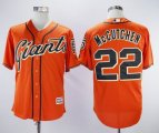 San Francisco Giants #22 Andrew McCutchen orange Majestic baseball jersey