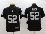 Kid Nike Oakland Raiders 52 Khalil Mack black Color Rush Limited Jersey