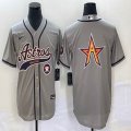 Nike Houston Astros blank gray majestic baseball jerseys Joint name -BD 01