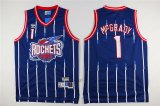 Houston Rockets Tracy McGrady 1# dark blue nba jerseys