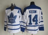 Toronto Maple Leafs #14 Dave Keon white CCM Ice hockey Jersey A patch