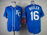 Kansas City Royals BUTLER 16 blue mlb jersey