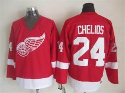 Detroit Red Wings #24 Chris Chelios red Throwback CCM Jerseys