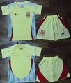 2024-2025 Spain team yellow kid soccer jerseys away