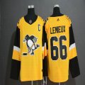 Adidas Pittsburgh Penguins #66 M.Lemieux yellow nhl Jersey C patch