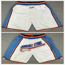 NBA All-Star white skyblue basketball shorts with pocket