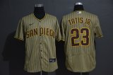 Nike San Diego Padres #23 Fernando Tatis Jr. beige Flexbase Authentic Collection Jersey