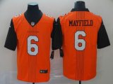 Nike Cleveland Browns #6 Baker Mayfield orange NFL Jersey City version