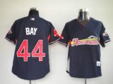 Boston Red Sox Bay 44# blue mlb jersey