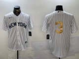 Nike New York Yankees #3 Babe Ruth White fashion majestic baseball Jersey-BD 02