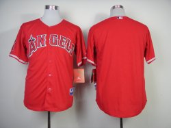 los angeles angels blank red baseball jersey