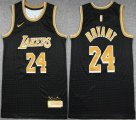 Nike Los Angeless Lakers 24 Kobe Bryant black NBA basketball jersey-XD