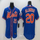 Nike New York Mets #20 Pete Alonso blue Flexbase Authentic Collection Jersey