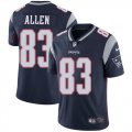 New England Patriots #83 Allen Nike blue Color Rush Limited Jersey