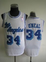 Los Angeles Lakers O\'NEAL 34 White NBA Jerseys