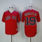 Boston Red Sox #19 Jackie Bradley Jr. red Majestic baseball jersey