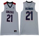 Gonzaga Bulldogs #21 Rui Hachimura white Ncaa basketball jersey