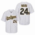 Bruno Mars #24K Hooligans White Baseball Jersey-SG 01