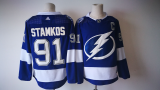 Adidas Tampa Bay Lightning Steven Stamkos #91 blue nhl hockey jerseys