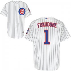 Chicago Cubs K Fukudome Home 1# white jersey