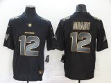 Nike Tampa Bay Buccaneers #12 Tom Brady black gold Color Rush Limited jersey