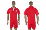 2013-2014 Peru national soccer red jerseys away