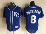 2016 Kansas City Royals #8 Mike Moustakas blue Flexbase Authentic Collection Jersey