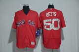 2017 Boston Red Sox #50 Mookie Betts red Flexbase Authentic Collection Jersey