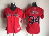 women Boston Red Sox 34 David Ortiz red majestic baseball Jerseys