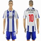 2016-2017 Porto club A.SILVA #10 white blue soccer jersey home