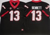 Georgia Bulldogs #13 Stetson Bennett Black College Football Jerseys-PNS 01