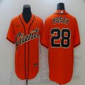 Nike San Francisco Giants 28 Buster Posey majestic baseball jersey-BD