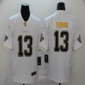 Nike Saints #13 Micheal Thomas throwback white gold Color Rush Limited Jersey