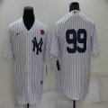 Nike New York Yankees #99 white majestic baseball Jersey-BD